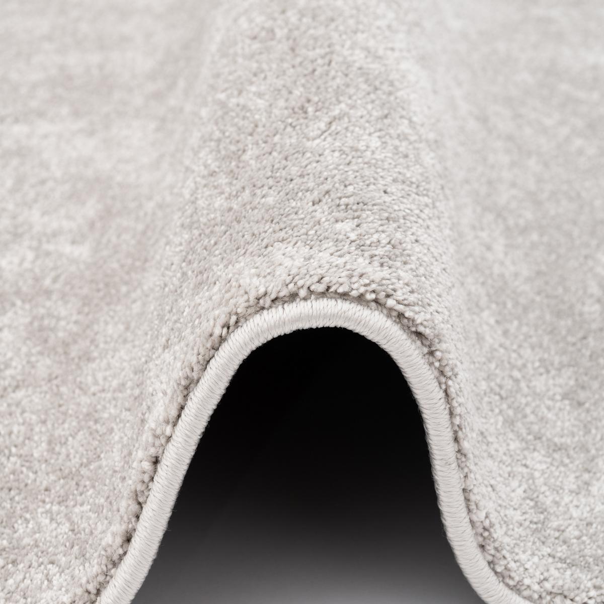 LUXUS SOFT-VELOURS TEPPICH VERONA - Grau, Textil (80/150cm) - Pergamon