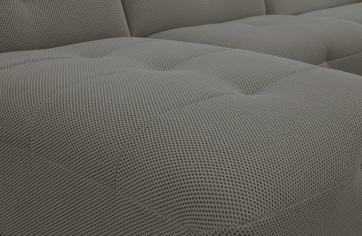 ECKSOFA TRENTO 4-Sitzer, taupe - Taupe/Schwarz, Holzwerkstoff/Kunststoff (165/262cm) - Wozimo