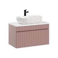 WASCHTISCH 80.4cm Zelie Rose - Pink, Holzwerkstoff (80.4/48/46cm) - Petits-meubles