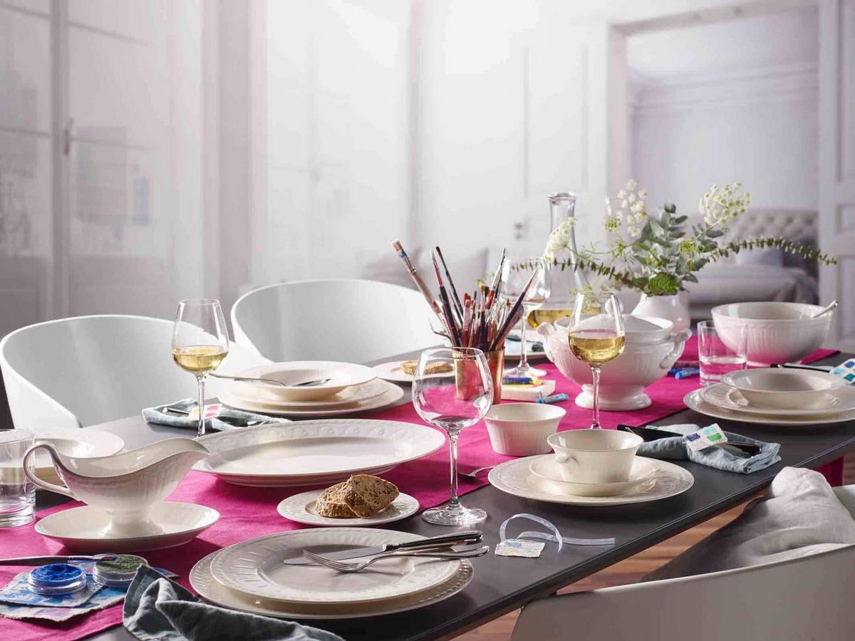 GESCHIRR-SET Cellini weiß 24-tlg. - Weiß, Keramik (2/2/2cm) - Villeroy & Boch