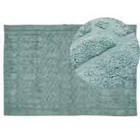 KURZFLOR-TEPPICH Sirnak 200/140 cm - Grün, Textil (140/200cm) - Beliani