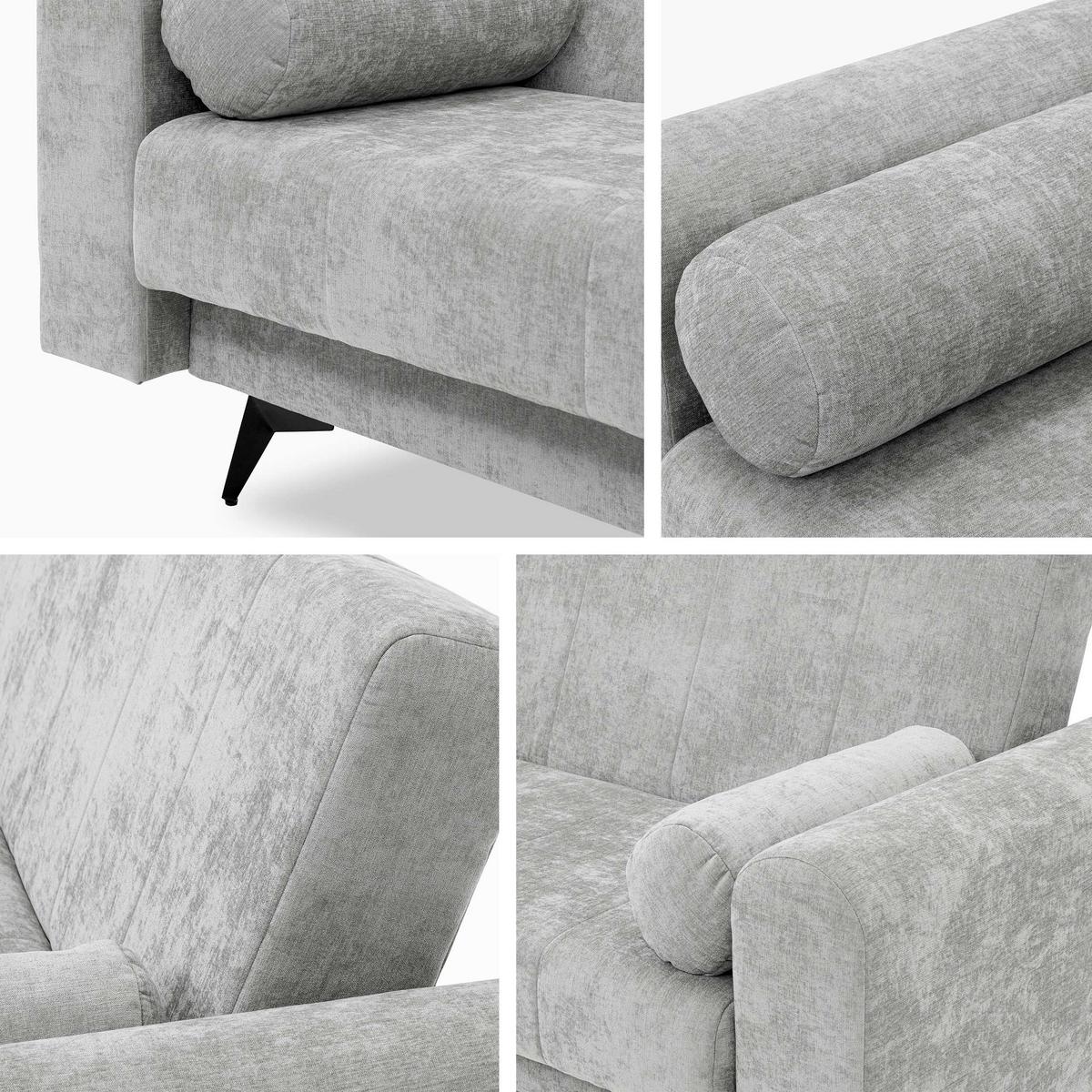 SCHLAFSOFA Zuri - Schwarz/Bronzefarben, Holz/Textil (240/93/91cm) - MIRJAN24
