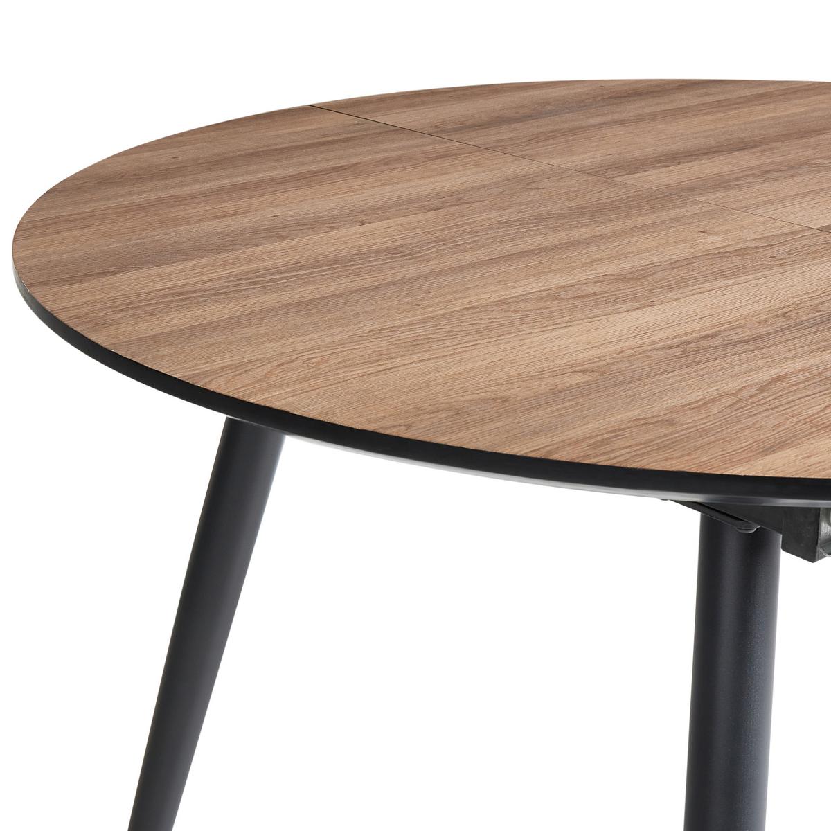 ESSTISCH ausziehbar Braun 110-150/112 cm Seniac - Braun, Holzwerkstoff (110/112/77cm) - Beliani