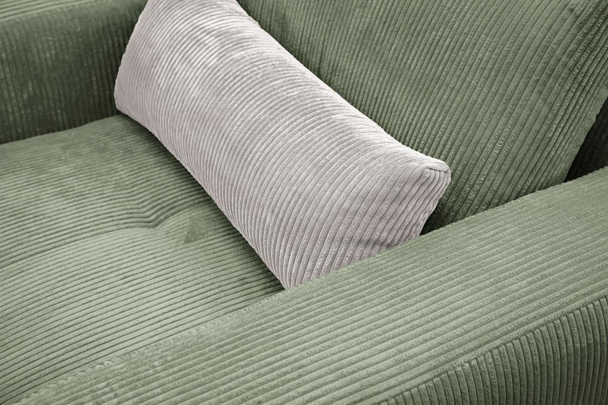 SESSEL OLI in Cordstoff salbeigrün - Salbeigrün, Holz/Textil (130/91/108cm) - Wozimo