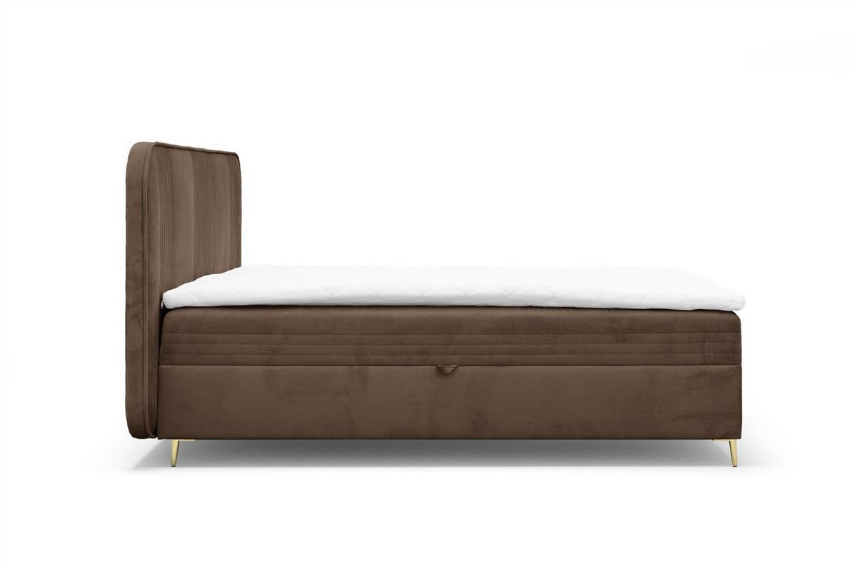 BOXBETT Alize - Dunkelbraun, Holzwerkstoff/Textil (160/200cm) - Fun Möbel