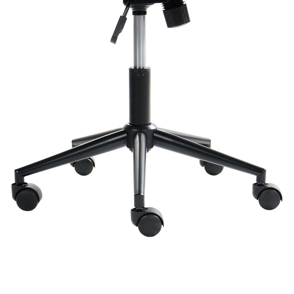 BÜROSTUHL Cord Cremeweiß Miles - Weiß, Textil (55/76/55cm) - Beliani