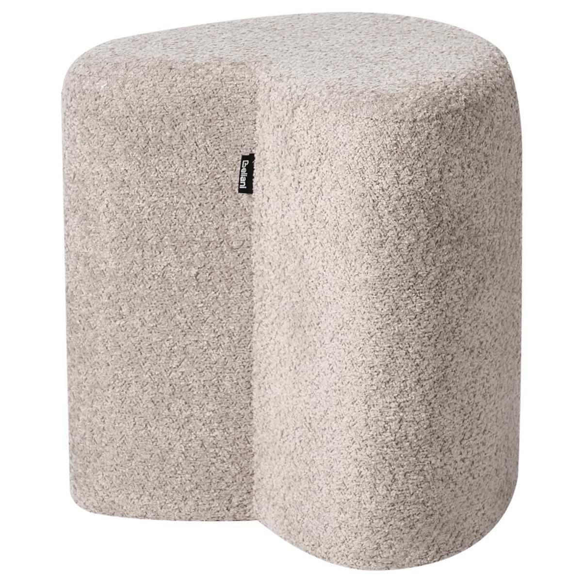 POUF Hellbraun Scotia - Hellbraun, Textil (40/44/33cm) - Beliani