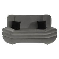 SCHLAFSOFA Weronika - Graphitfarben/Schwarz, Holz/Kunststoff (200/95/90cm) - MIRJAN24
