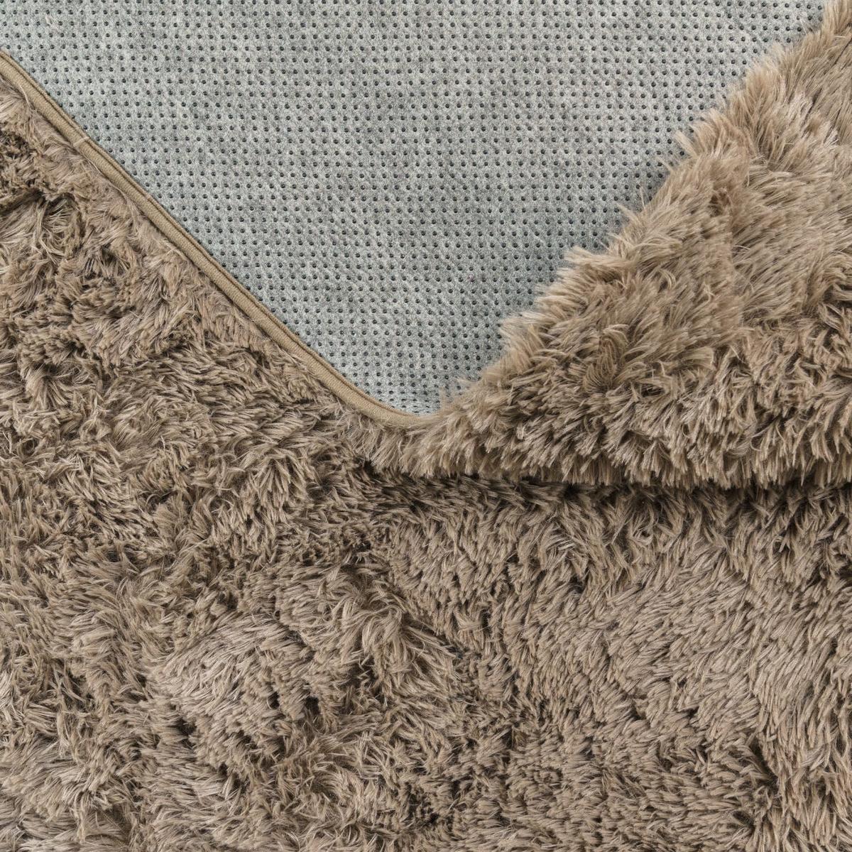 HOCHFLORTEPPICH Taupe 160 x 220 cm - Taupe, Kunststoff (160/220cm) - TT Home