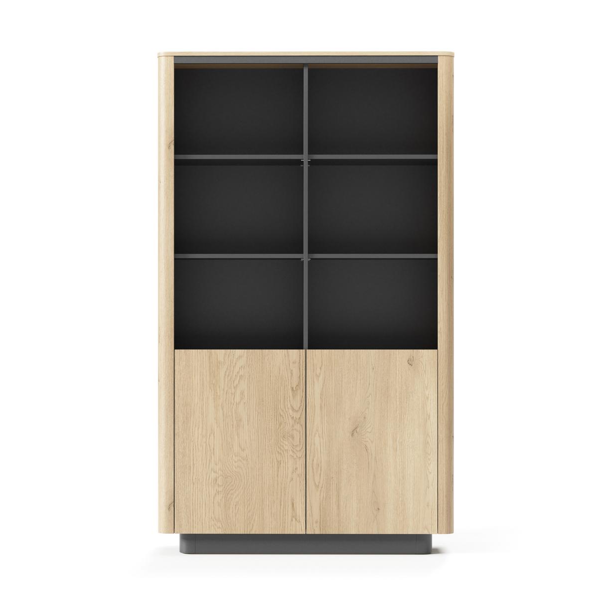 BÜCHERREGAL OMBRA 113,2x38,1x190,1 cm, Regal Eichefarben - Eichefarben, Holzwerkstoff (113.2/190.1/38.1cm) - MASSENO