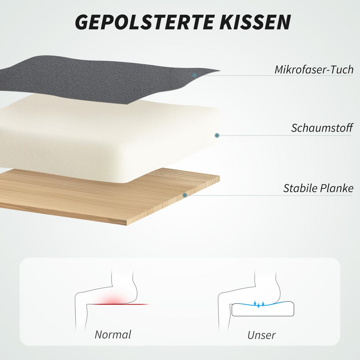 BÜROSTUHL mit Massagefunktion, Ergonomischer Schreibtischstuhl mit Liegefunktion - Grau, Kunststoff (64/120/69cm) - HOMCOM