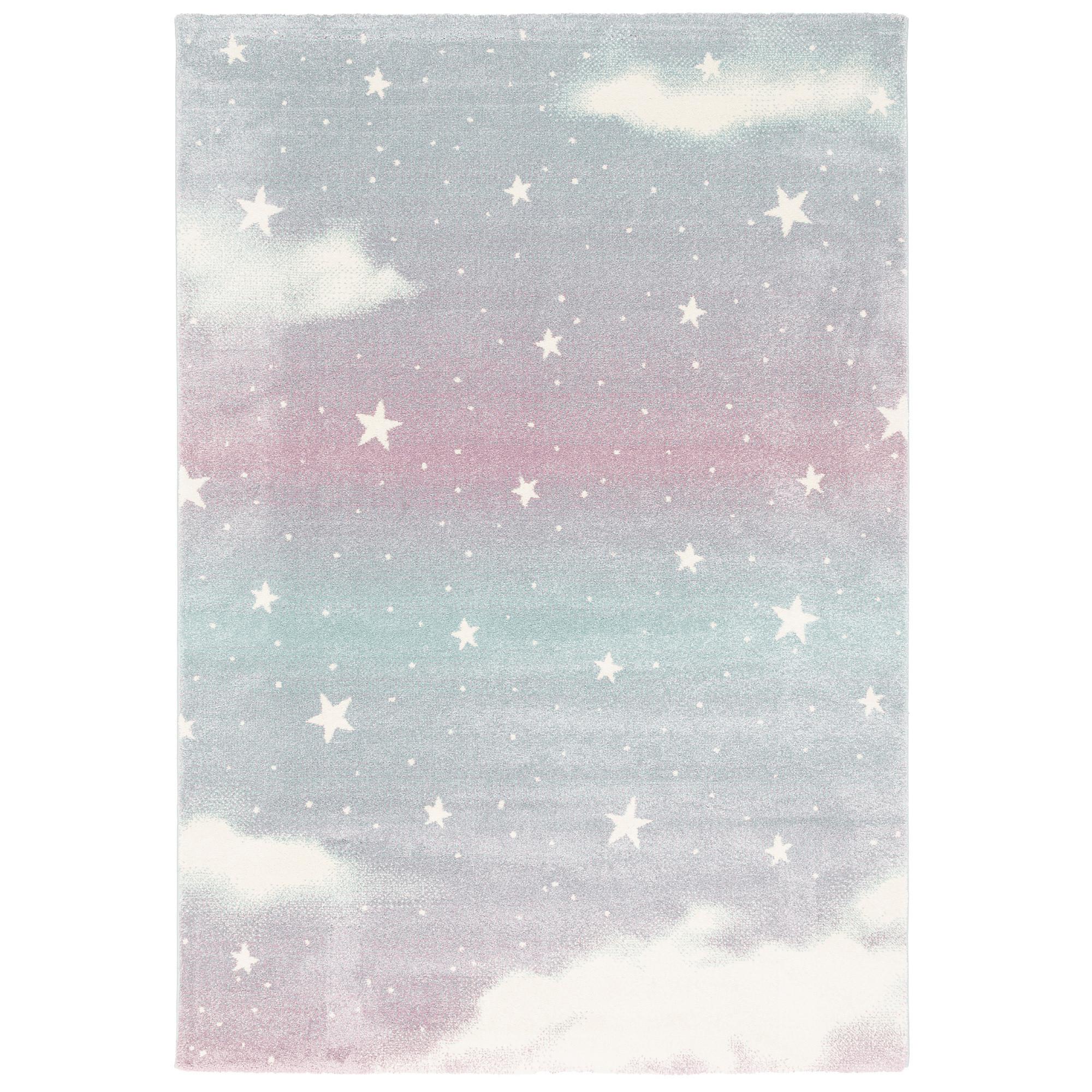 KINDER TEPPICH MAUI KIDS WOLKENHIMMEL - Rosa, Textil (80/150cm) - Pergamon