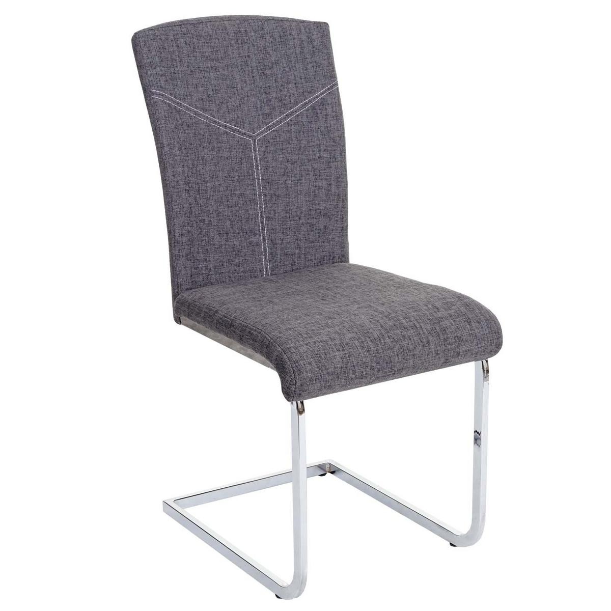 ESSZIMMERSTUHL Grau 6er-Set - Grau, Textil (43/94/60cm) - MCW