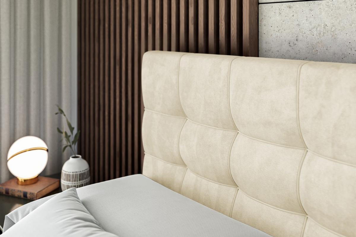 BOXBETT mit H3-Matratze und Lattenrost - BERO - 140x200 Beige - Beige, Holzwerkstoff (140/200cm) - ALTDECOR