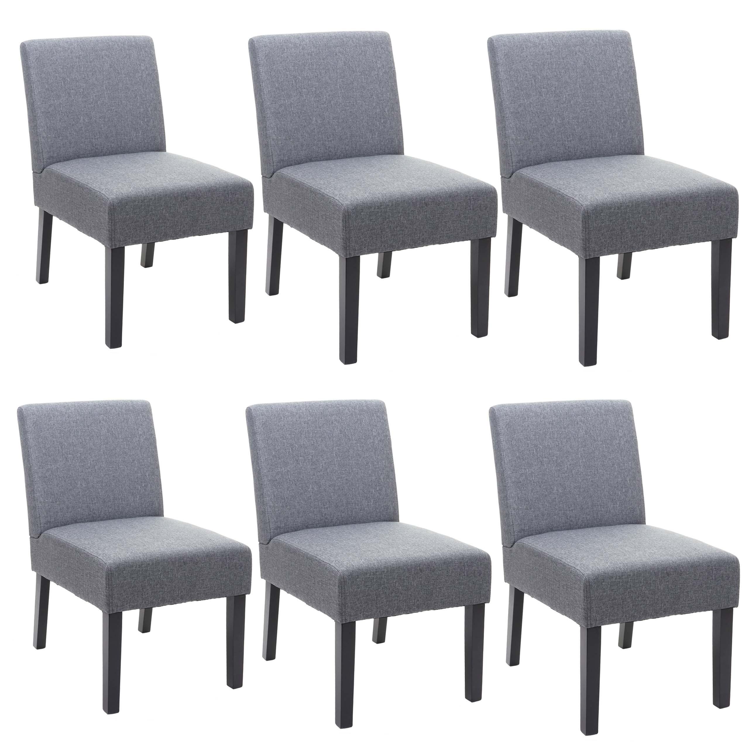 ESSZIMMERSTUHL Anthrazit 6er-Set - Dunkelgrau/Anthrazit, Textil (48/84/64cm) - MCW
