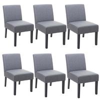 ESSZIMMERSTUHL Anthrazit 6er-Set - Dunkelgrau/Anthrazit, Textil (48/84/64cm) - MCW