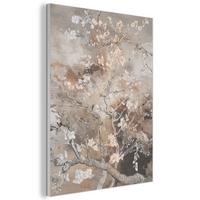 AKUSTIKBILD Mandelblüte - Kunst - Van Gogh - Beige - Abstrakt Kunstdruck Schlafzimmer 50x70 cm - Braun, Kunststoff (50/70/0.9cm) - MuchoWow