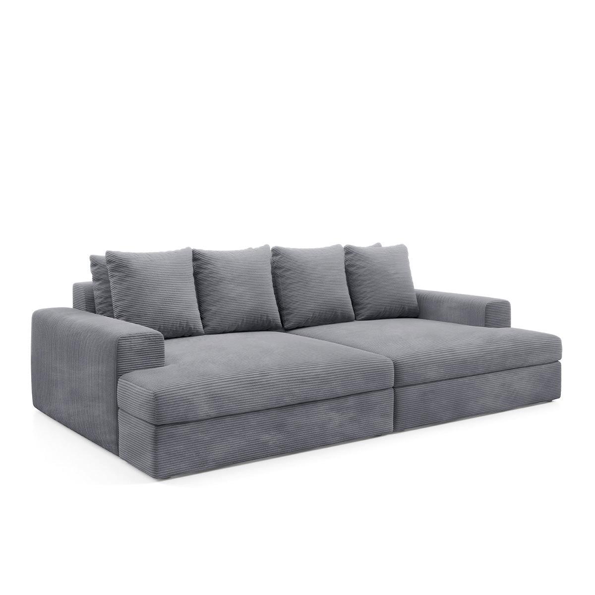 SOFA Paola 3 Sitzplätze Hellgrau - Hellgrau, Holz (272/86/167cm) - Petits-meubles