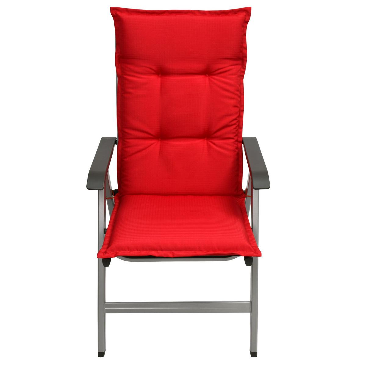 HOCHLEHNERAUFLAGE Base HL 120/50/6cm Rot - Rot, Textil (50/6/120cm) - Beautissu 