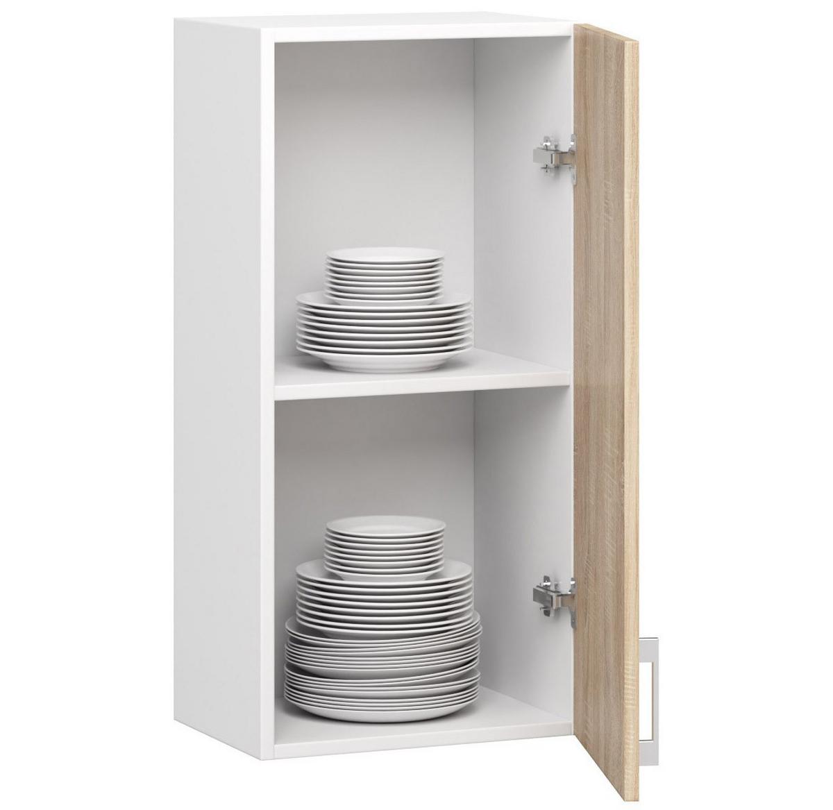 HÄNGESCHRANK Weiß, Eiche Sonoma 72/40/30,5 - Weiß/Eiche Artisan, Holzwerkstoff (40/72/30.5cm) - RAUMHIRSCH FURNITURE