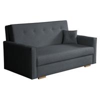 SCHLAFSOFA Viva Sonic III - Dunkelgrau/Schwarz, Holz/Textil (153/85/100cm) - MIRJAN24