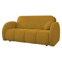 SCHLAFSOFA Viva Comfy IV - Gelb/Schwarz, Holz/Textil (172/85/103cm) - MIRJAN24