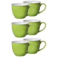 JUMBOTASSEN Doppio Grün 350 ml 6er Set - Grün, Keramik (0.35L) - Ritzenhoff Breker