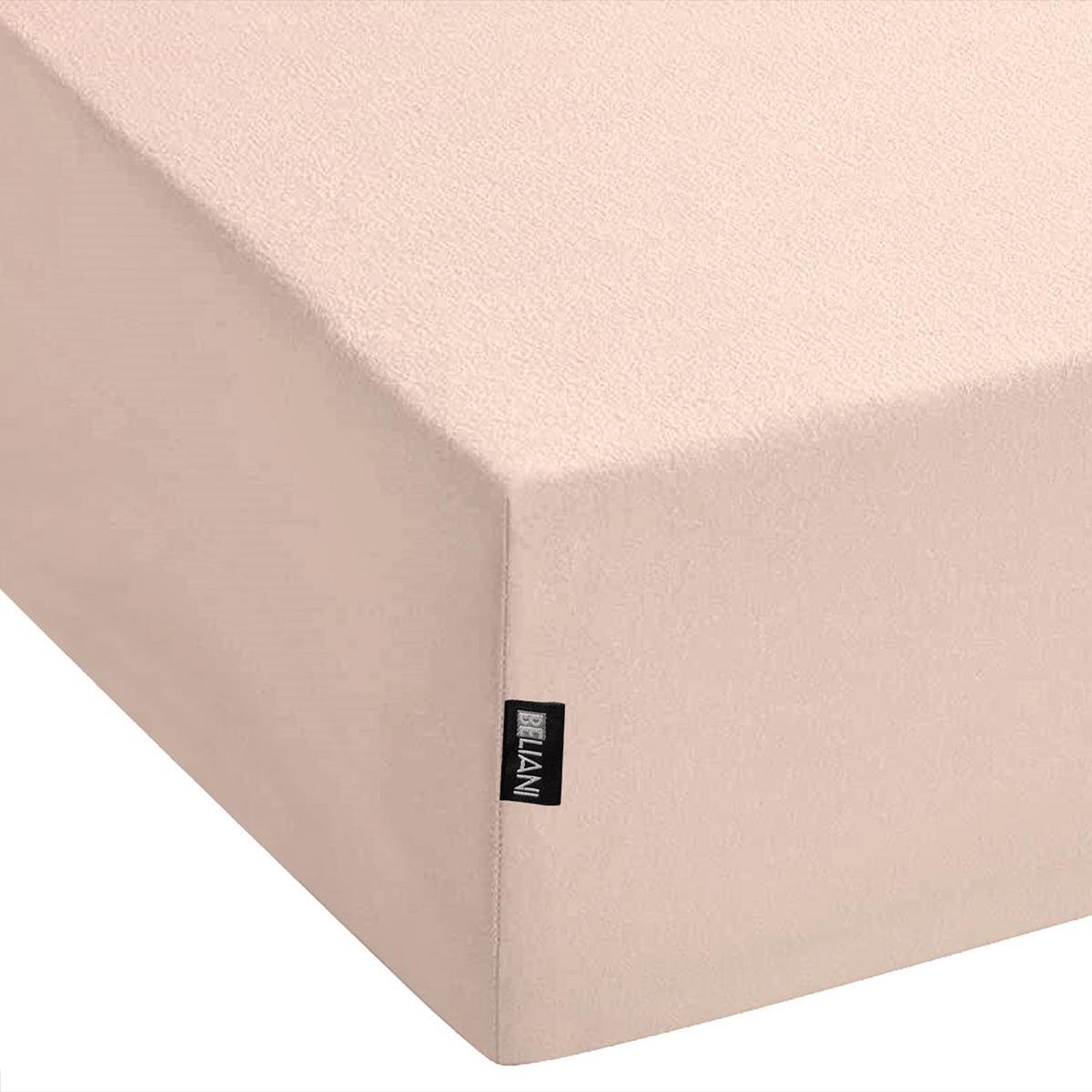 SPANNBETTLAKEN Beige 90/200 cm Hofuf - Beige, Textil (90/200cm) - Beliani