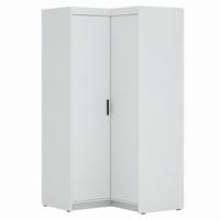 ECKSCHRANK Elena mit 2 Türen, 95x95 cm, Weiß - Weiß, Holzwerkstoff (95/190.5/95cm) - Beautysofa