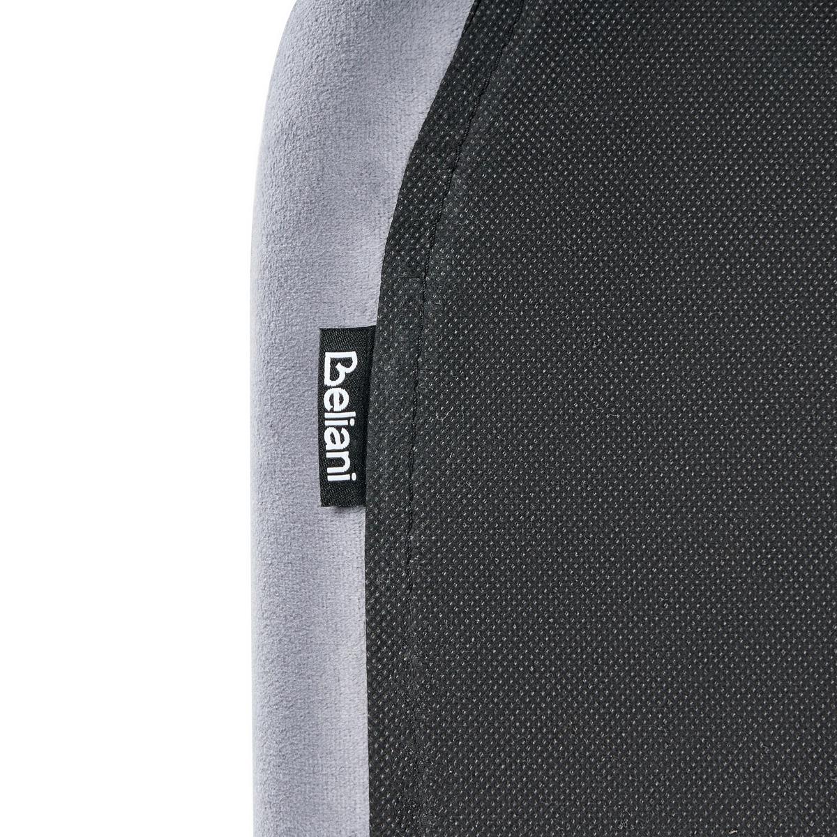BETT mit Lattenrost 120/200 cm Samtstoff Grau Flayat - Grau, Textil (120/200cm) - Beliani