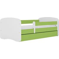 KINDERBETT Emily mit Schublade und Matratze, Grün 70x140 cm - Weiß, Holzwerkstoff (140/70cm) - WFL GROUP