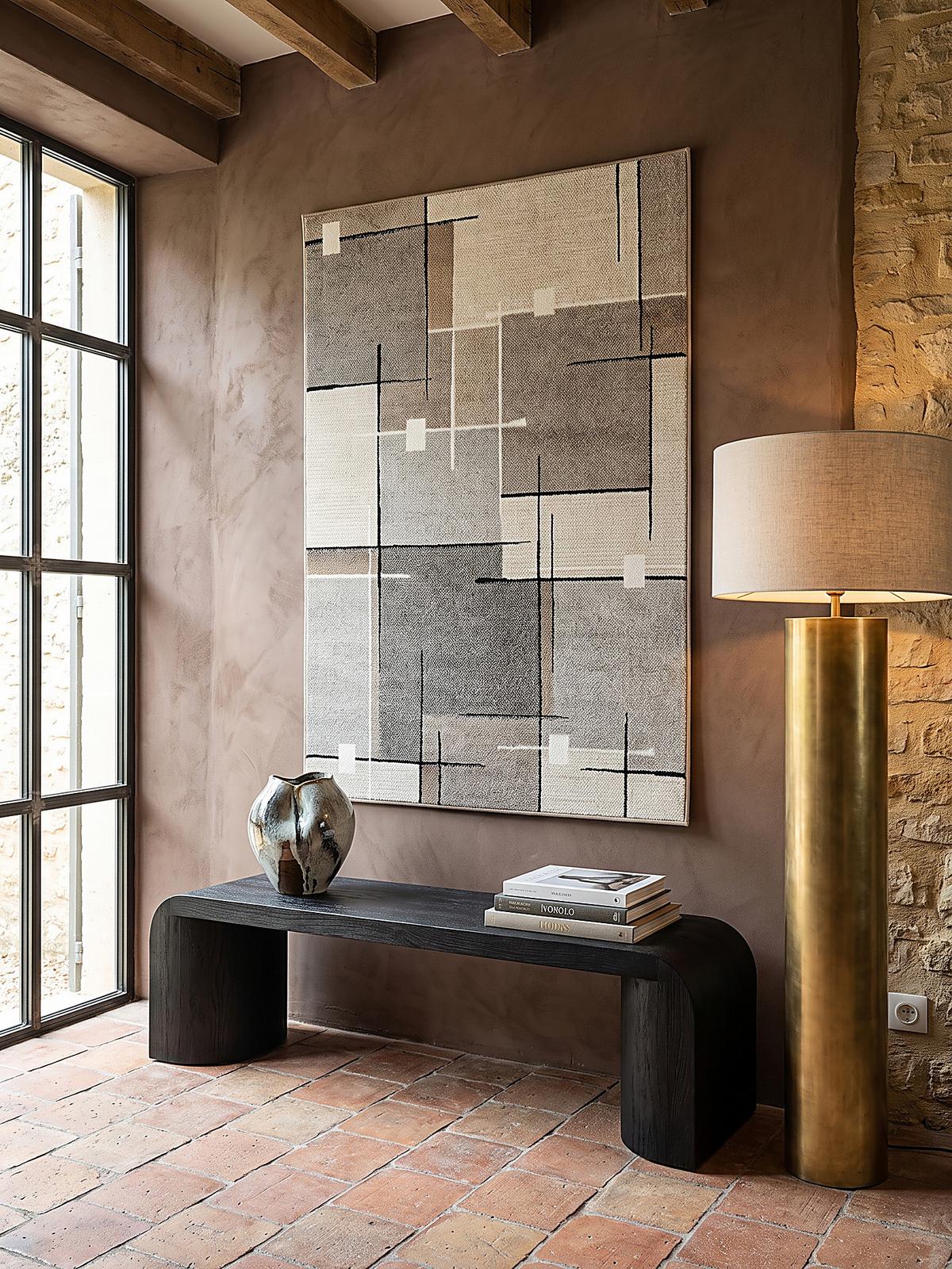 TEPPICH Niederflor Patchwork THUR Polypropylen Grau 80 x 140 cm - Beige, Textil (140/200cm) - KADIMA DESIGN