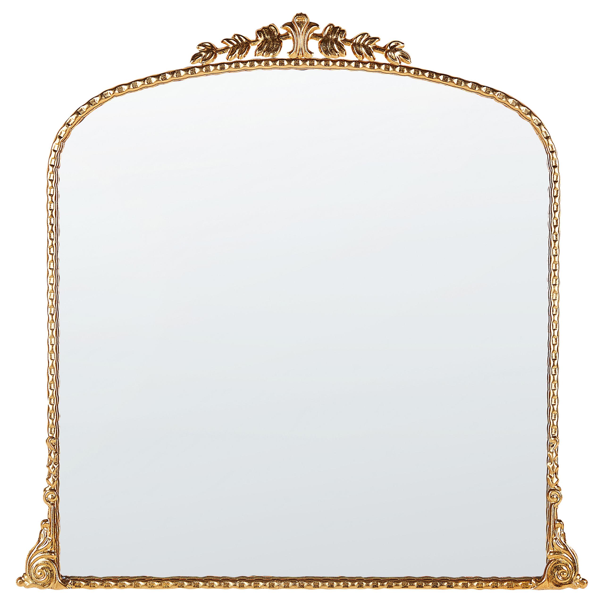 WANDSPIEGEL gold Metall 71/71 cm Livry - Goldfarben, Metall (71/71/3cm) - Beliani