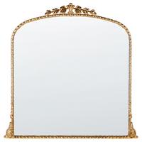 WANDSPIEGEL gold Metall 71/71 cm Livry - Goldfarben, Metall (71/71/3cm) - Beliani