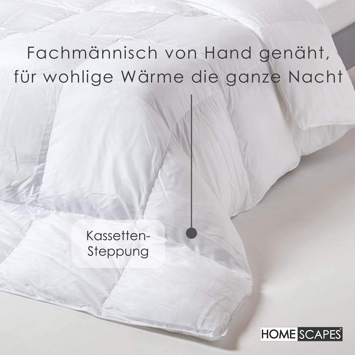 GANZJAHRESDECKE warm 230/220 cm, Super-Mikrofaser - Weiß, Textil (230/220cm) - Homescapes