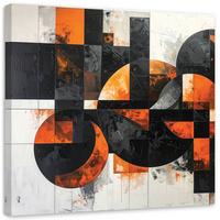 LEINWANDBILD 3D und geometrisch 30x30cm - Orange, Textil (30/30cm) - Feeby