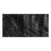 GLASPLATTE für Kamin 100x50 cm - Schwarz, Glas (100/50/0.4cm) - TULUP