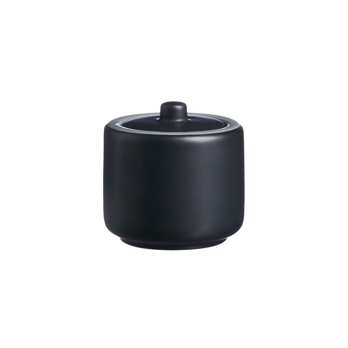 TEEZUBEHÖR SET Jasper Schwarz - Schwarz, Keramik (0.001L) - Ritzenhoff Breker