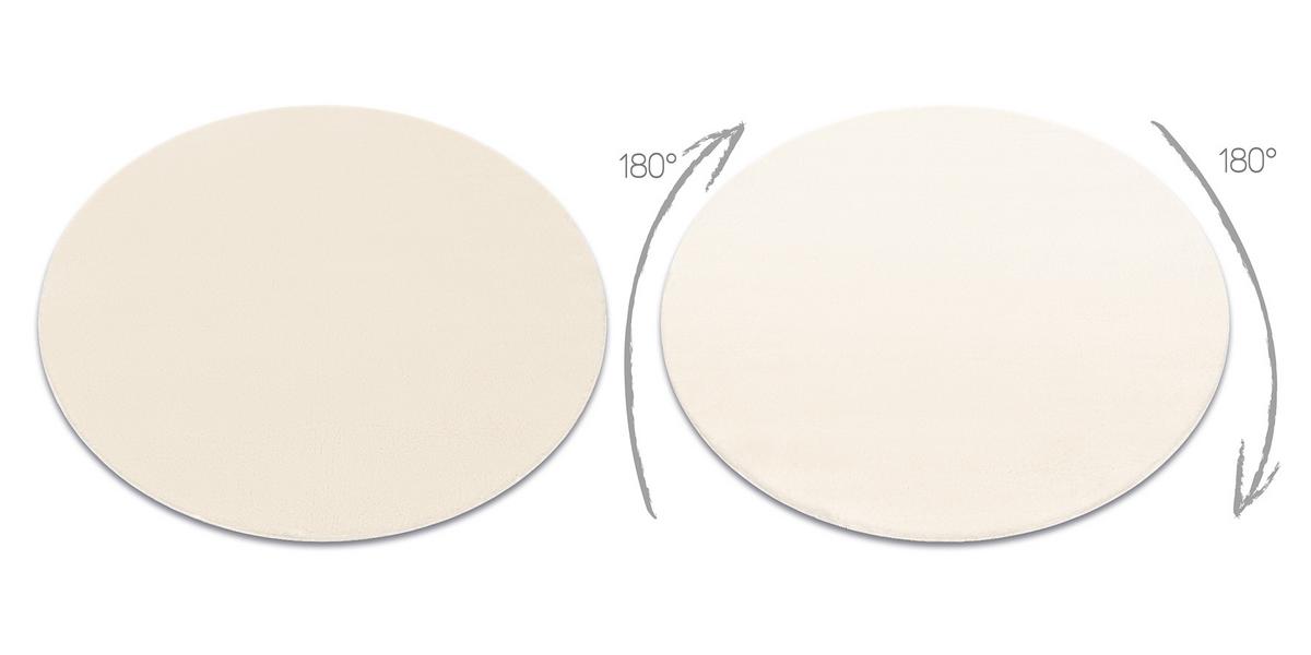 TEPPICH Lindo 80 cm - Creme, Textil (80/80cm) - rugsX