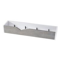 GARDEROBENPANEEL Kolmio Braun meliert - Graubraun, Holzwerkstoff (83.5/12.5/21cm) - Vladon