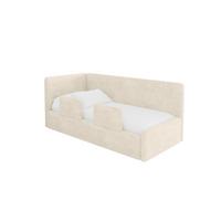 EINZELLBETT Jugendbett mit Bettkasten, Rechts - NORY 100x200 Beige - Naturfarben, Holzwerkstoff/Textil (100/200cm) - ALTDECOR