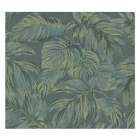 VLIESTAPETE Grün 53/1005 cm - Goldfarben, Textil (53/1cm) - KUNSTLOFT