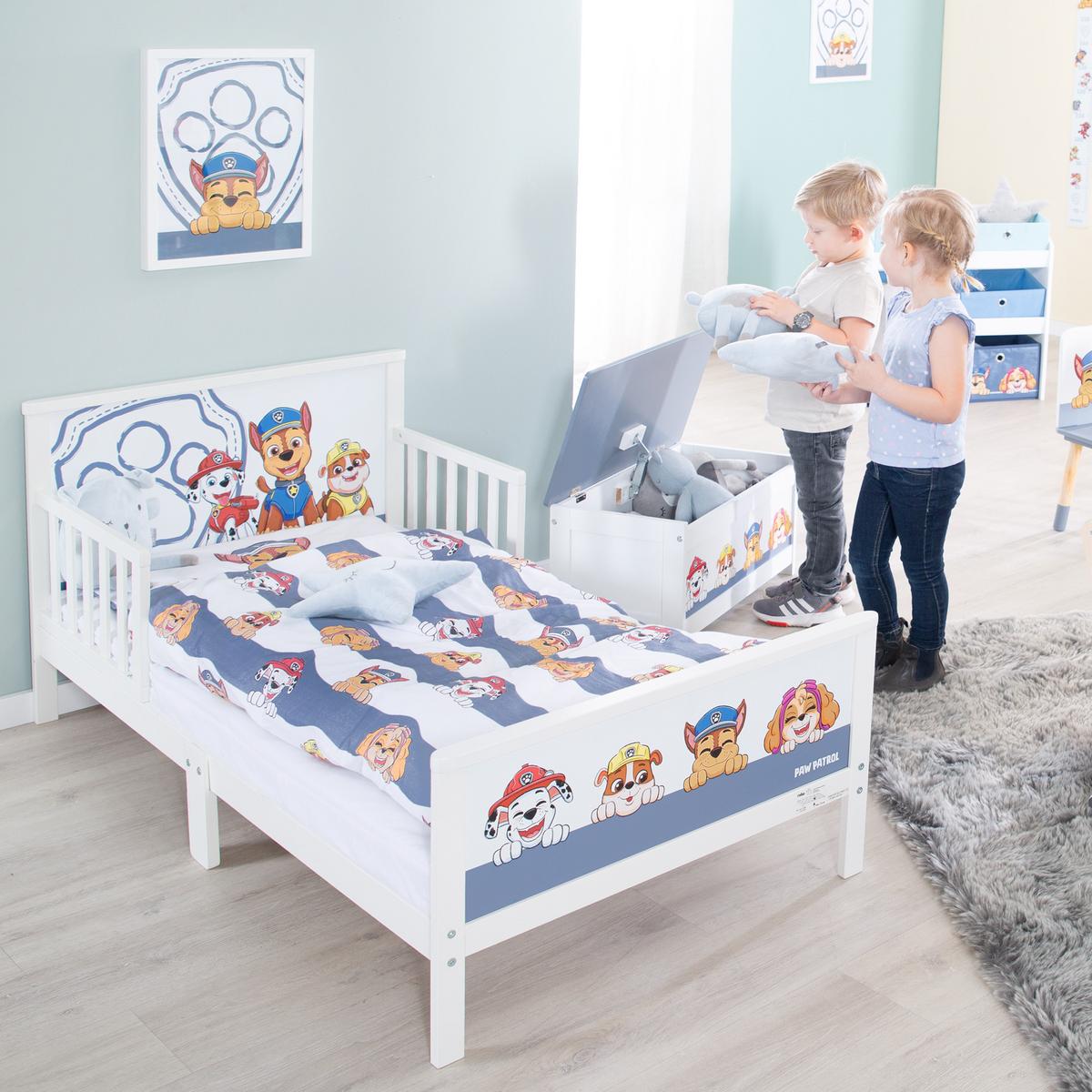 BABYBETTWÄSCHE Paw Patrol 100x135 cm - Weiß, Textil (100/135cm) - Roba