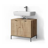 WASCHTISCHUNTERSCHRANK ATERNO Viking Oak 70 x 63 cm mit 2 Türen - Eichefarben, Holzwerkstoff (70/63/45.1cm) - Livinity®