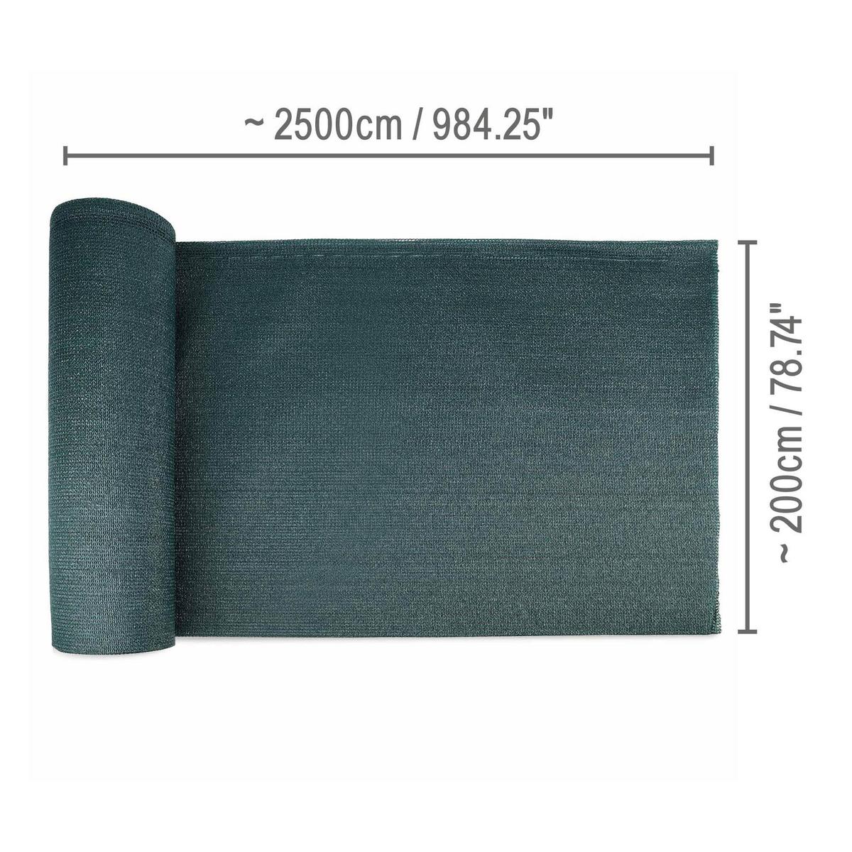 SICHTSCHUTZZAUN SolVision SG80 200/2500 cm Grün - Grün, Kunststoff (2500/200cm) - Sol Royal