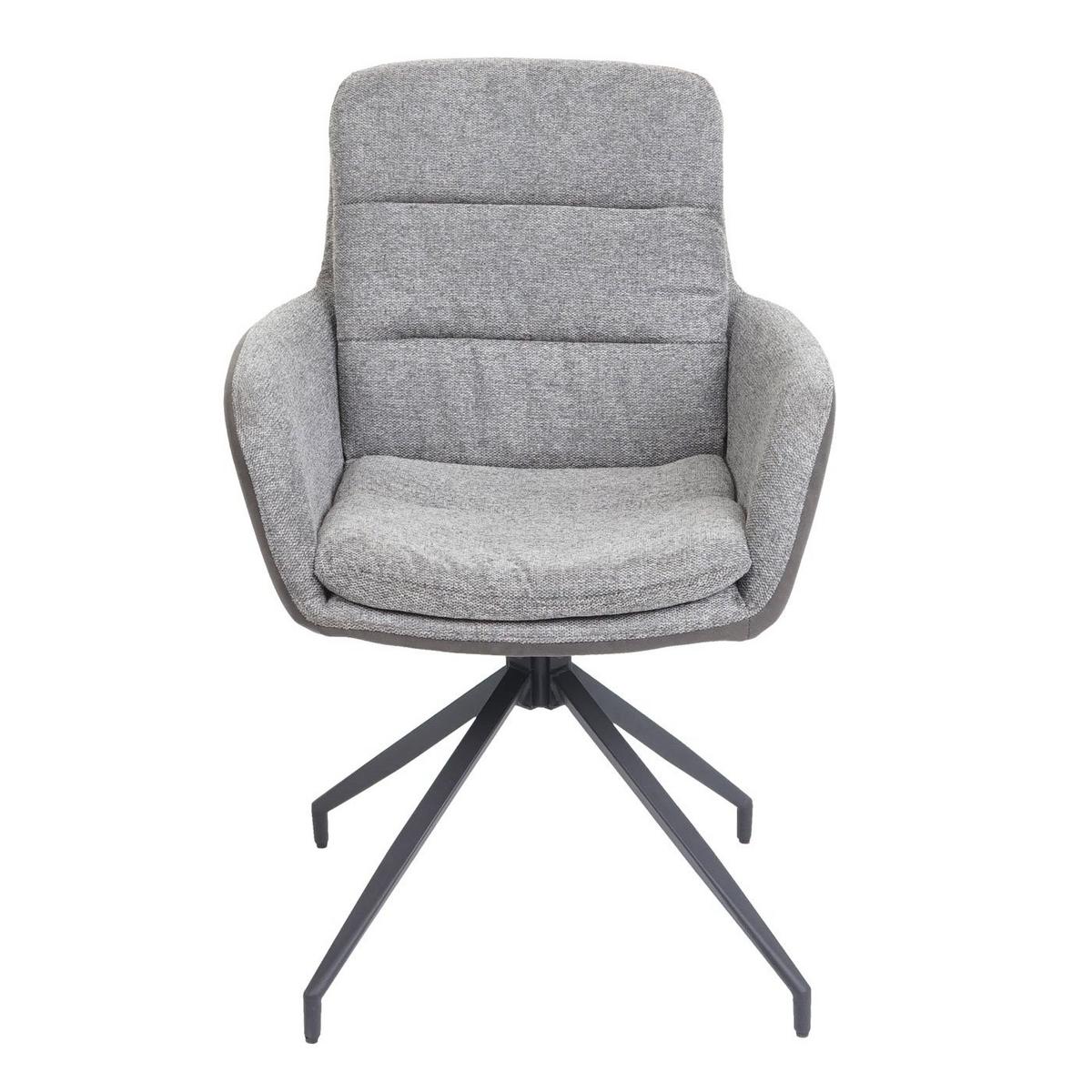 ESSZIMMERSTUHL Grau, Grau - Dunkelgrau/Grau, Textil (60/89/54cm) - MCW