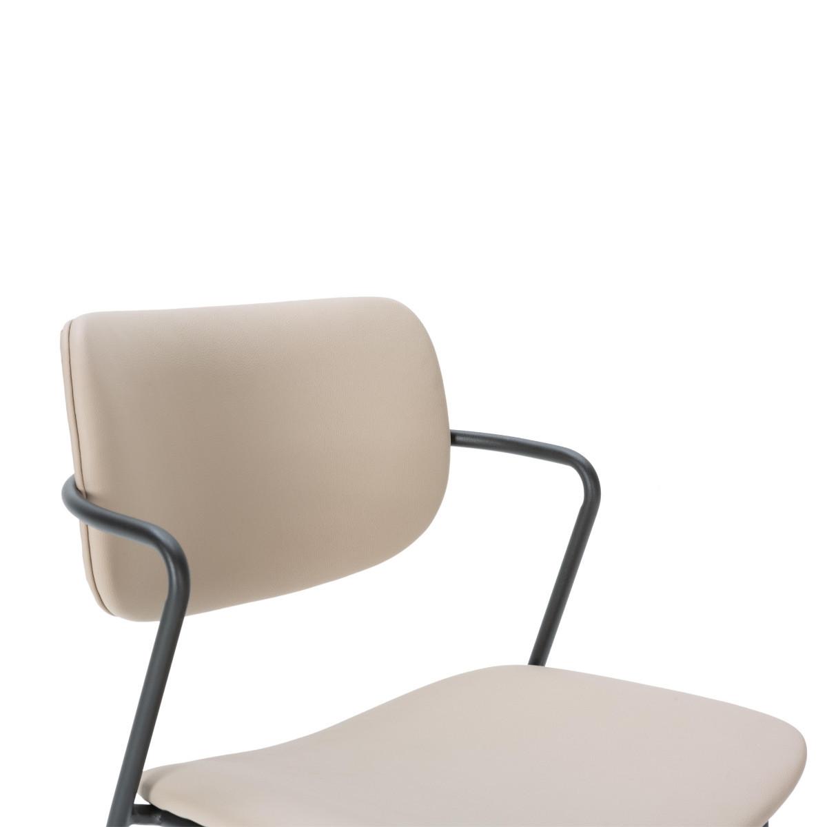 ESSZIMMERSTUHL Maika Beige 49/55/48 cm 2er-Set - Beige, Textil (55/48/49cm) - Calicosy