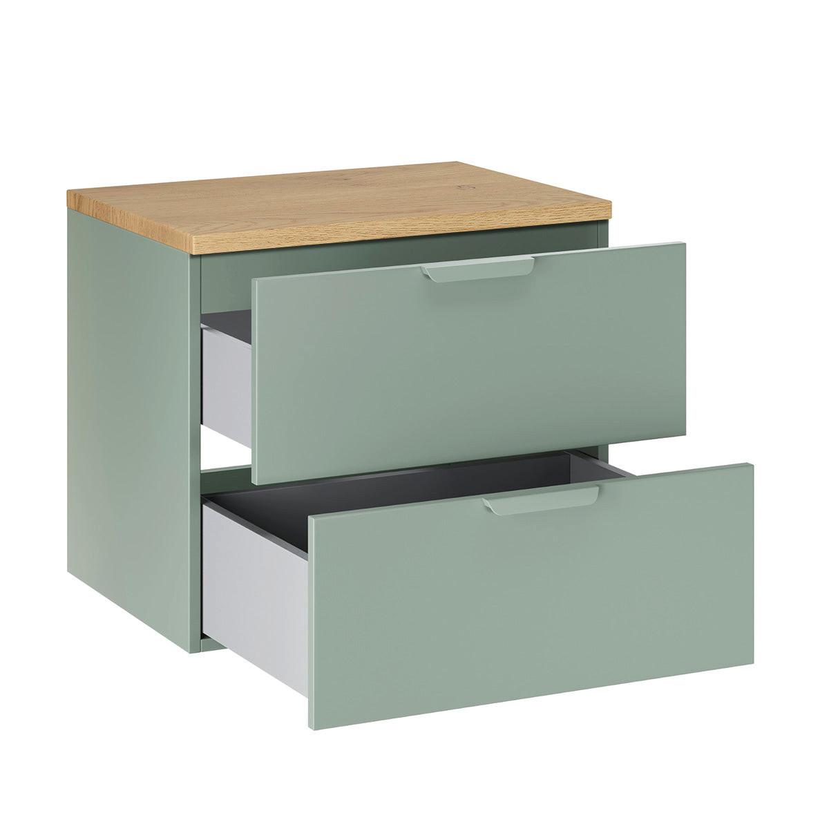 WASCHTISCHUNTERSCHRANK 60.6cm Oria Grün - Grün, Holzwerkstoff (60.6/50/46.5cm) - Petits-meubles