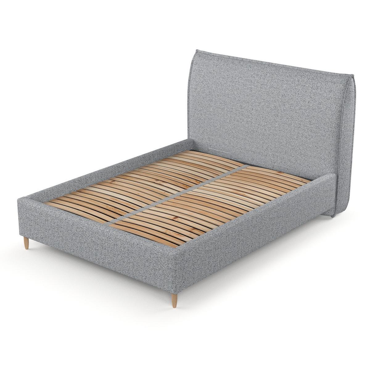 POLSTERBETT Mira 180/200 cm Grau im Riva Stoff - Naturfarben/Grau, Holz/Holzwerkstoff (180/200cm) - AltaBeds