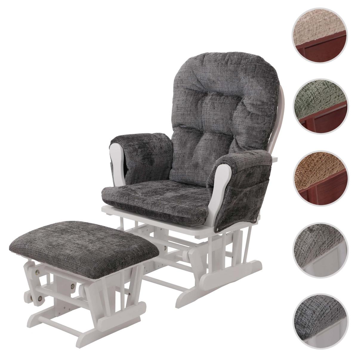 RELAXSESSEL Grau, Weiß - Weiß/Grau, Textil (75/100/71cm) - MCW